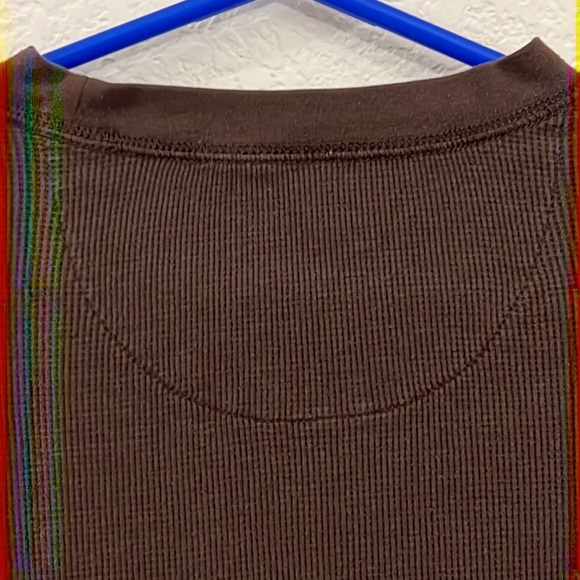 GAP brown waffle-knit crewneck longsleeve shirt. Size-S. TTS. Perfect co… - Picture 5 of 6